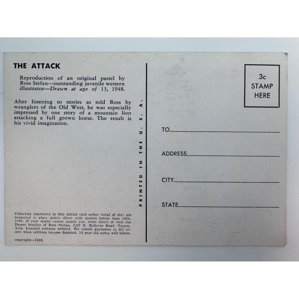 Lot 3 Ross Stefan 1948 Uncirculated Postcards A New Experience Good Scout Attack - Picture 11 of 15